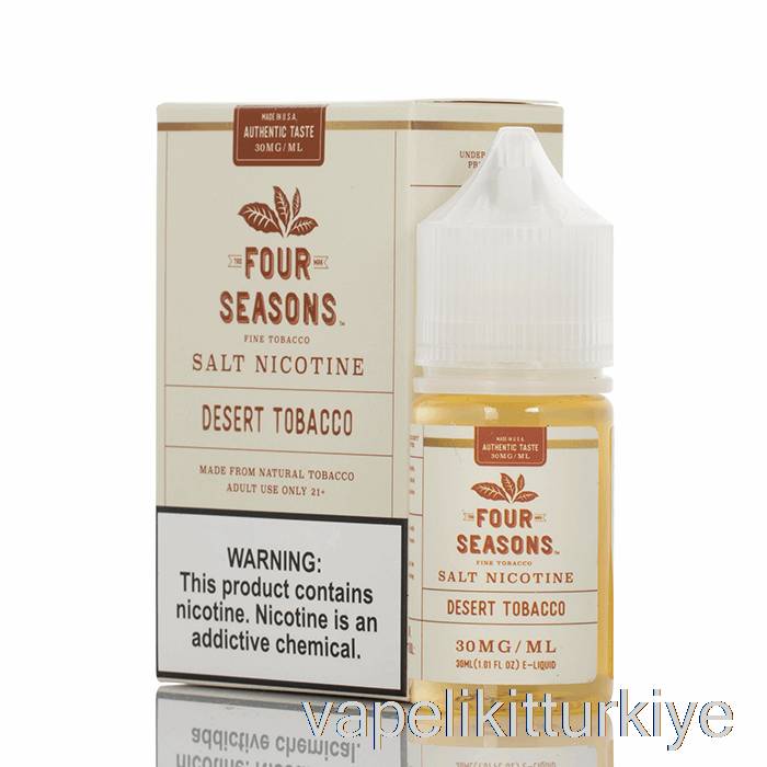 Vape Elektronik Sigara çöl Tütün Tuzu - Dört Mevsim - 30ml 30mg